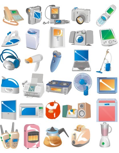 電器矢量圖 現代設計與高效溝通的視覺橋梁